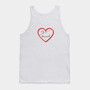 AAMINAH Name Shirt in Heart Tank Top